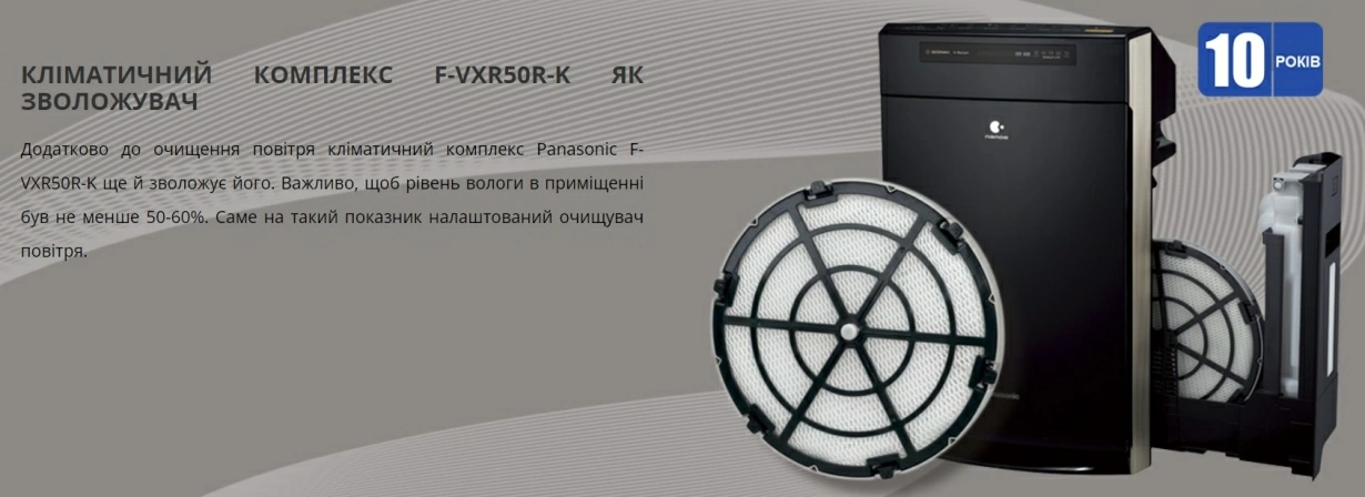 Panasonic Очищувач повітря Nanoe (50) Black F-VXR50R-K — Photo 15