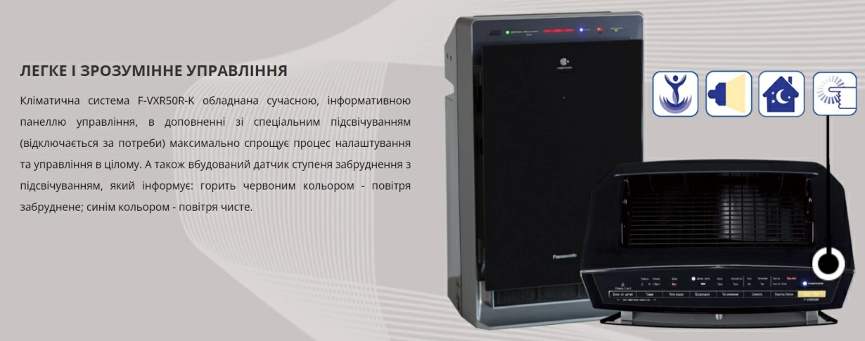 Panasonic Очищувач повітря Nanoe (50) Black F-VXR50R-K — Photo 11