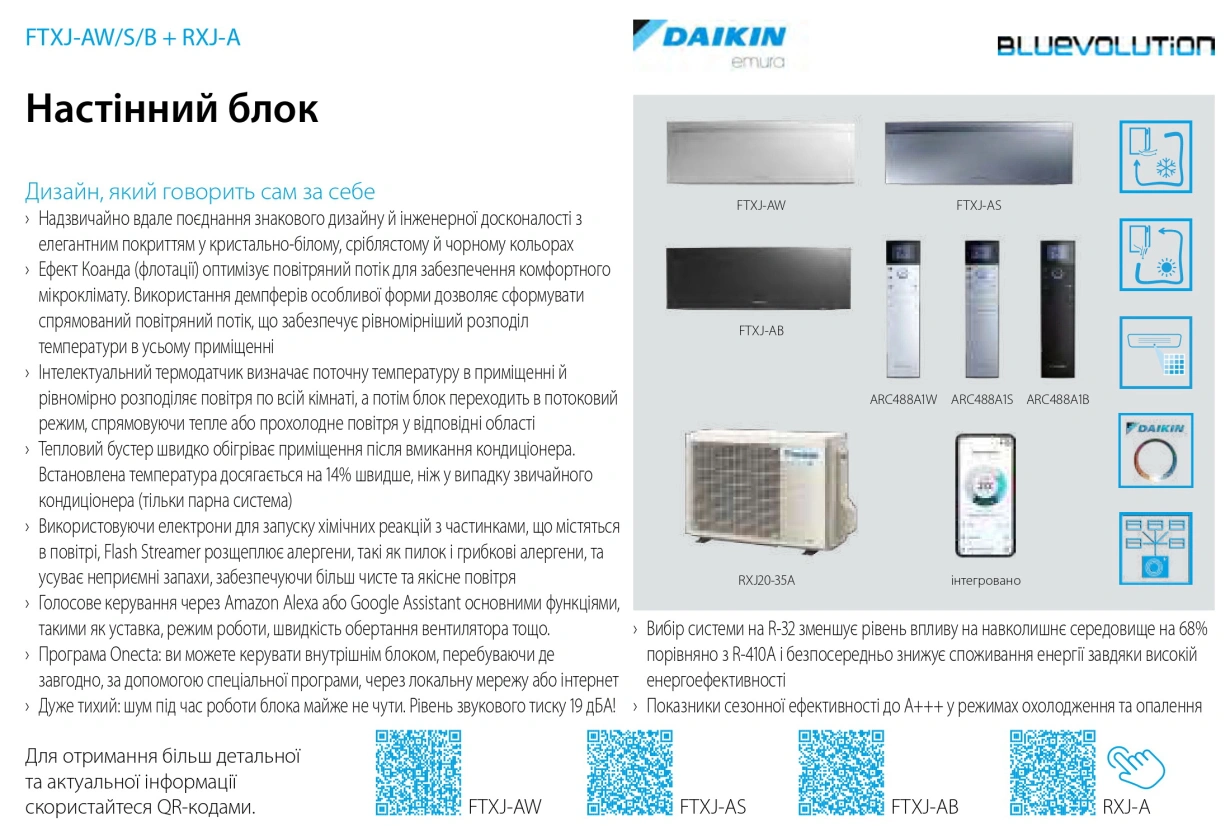 Daikin Emura DC Inverter Сірий FTXJ20AS/RXJ20A — Photo 22