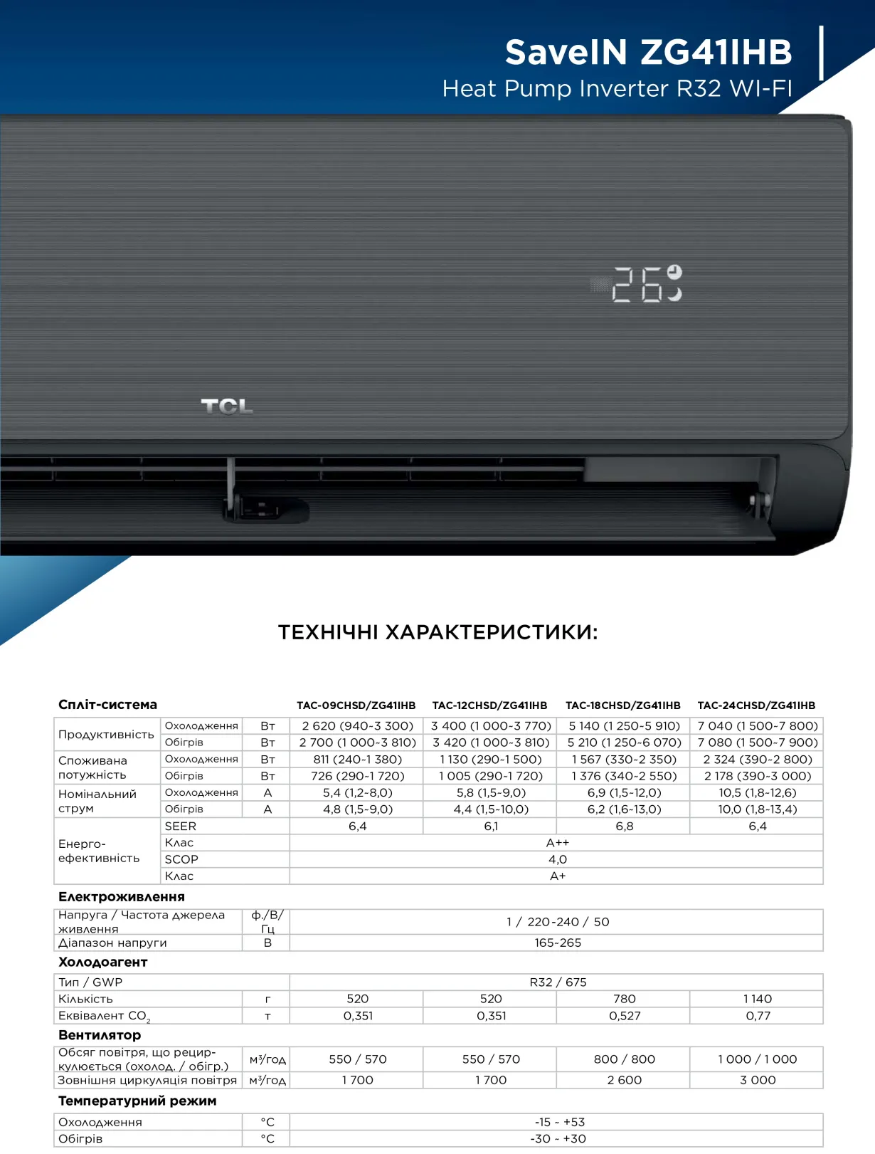 TCL SaveIN Series ZG41 Black Heat Pump Inverter R32 WI-FI TAC-09CHSD/ZG41IHB — Photo 18