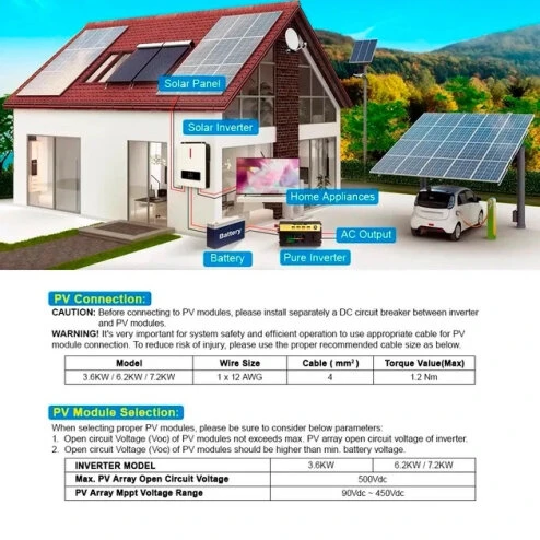 Daxtromn Victor Гібридний сонячний інвертор NM-ECO-6.2KW PLUS — Photo 7